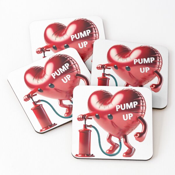 Item preview,  Red heart baloon Pump up - Fuel Your Own Power designed and sold by Atarac.