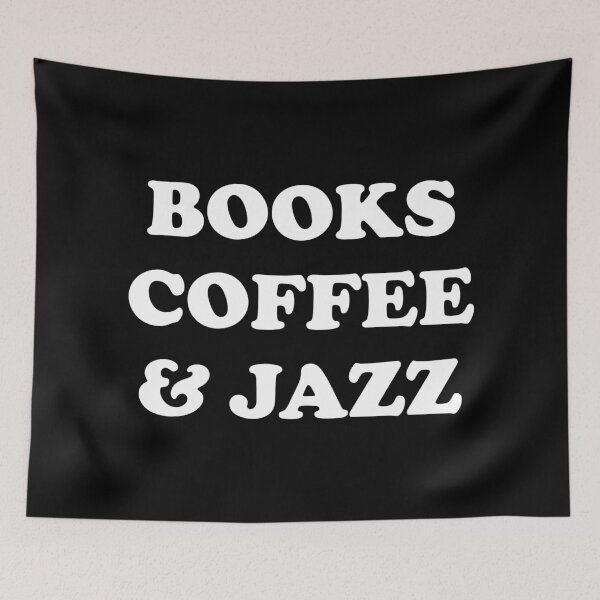 Item preview, Books coffee and Jazz  designed and sold by Inspirationmotivation.