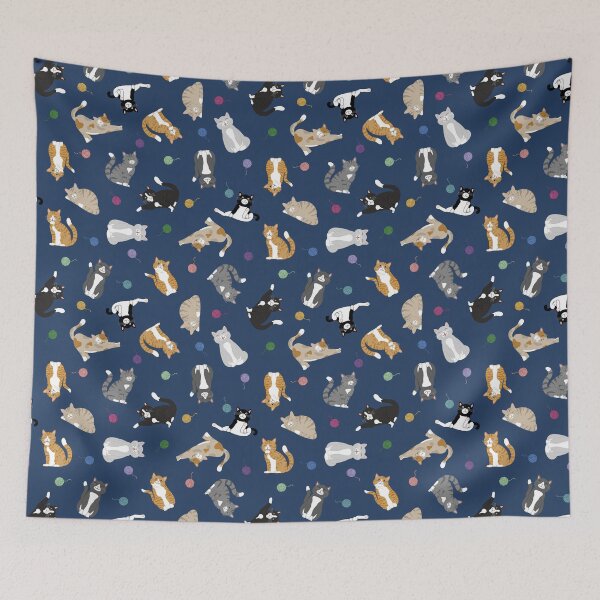 Item preview, Cute Cats and Yarn designed and sold by spoonlessmarket.