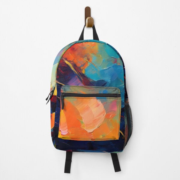 Item preview, A vibrant abstract painting with bold brushstrokes and rich colors, evoking a sense of movement and energy designed and sold by homydesign.