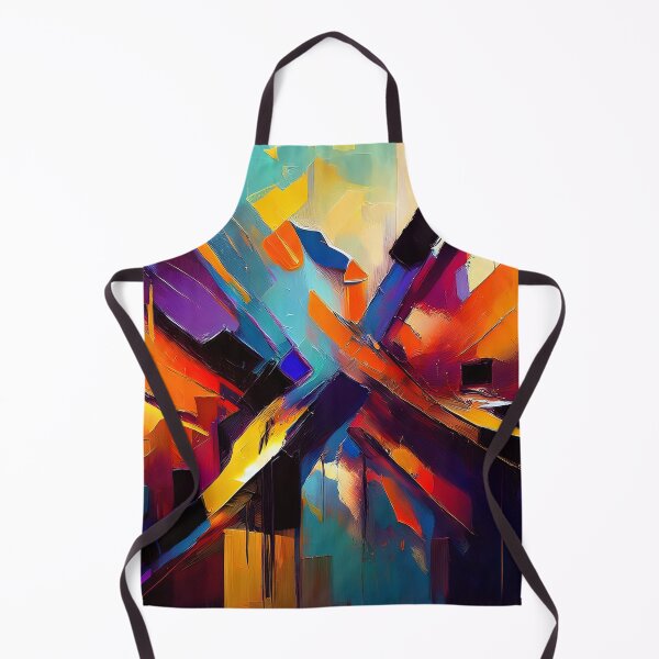 Item preview, A vibrant abstract painting with bold brushstrokes and rich colors, evoking a sense of movement and energy designed and sold by homydesign.