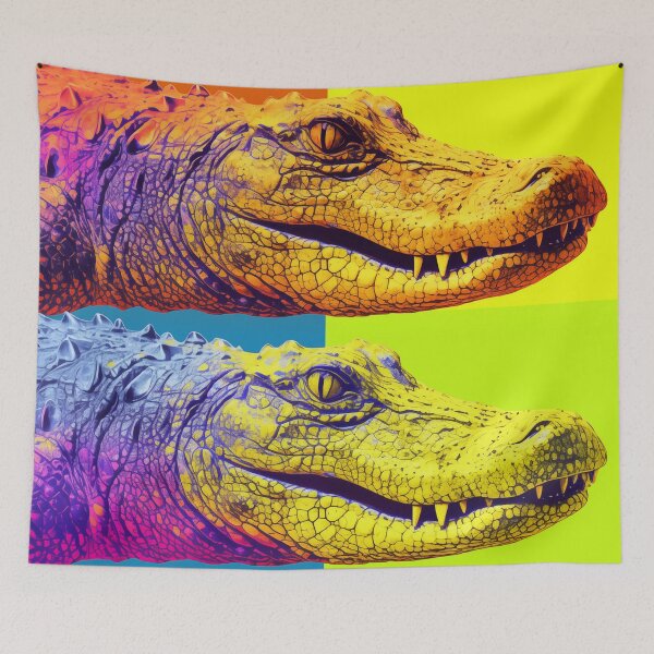 Item preview, Alligator Popart designed and sold by RedHandedOD.