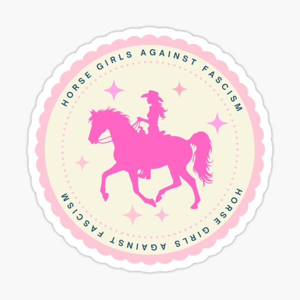 Vista previa del artículo con la obra «Chicas a caballo», diseñado y vendido por Bad Dog Collective.