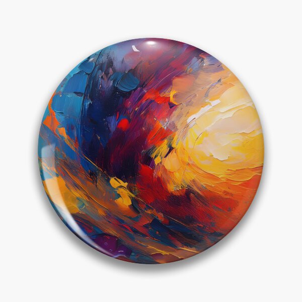 Item preview, A vibrant abstract painting with bold brushstrokes and rich colors, evoking a sense of movement and energy designed and sold by homydesign.