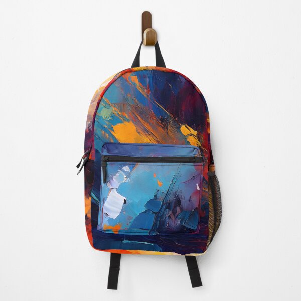 Item preview, A vibrant abstract painting with bold brushstrokes and rich colors, evoking a sense of movement and energy designed and sold by homydesign.