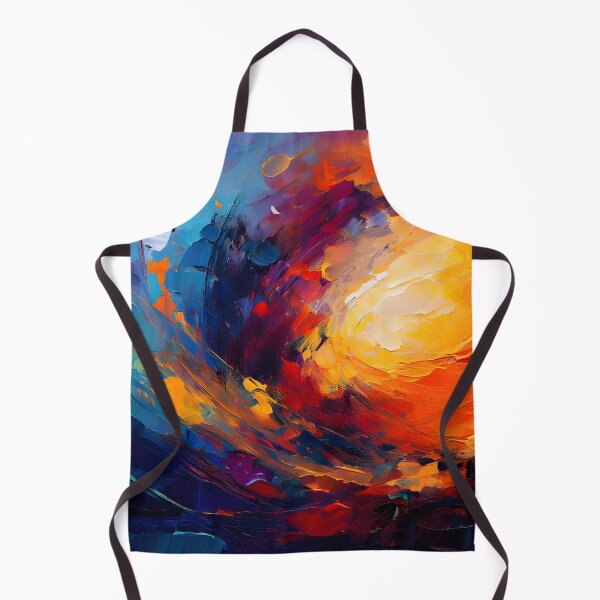Item preview, A vibrant abstract painting with bold brushstrokes and rich colors, evoking a sense of movement and energy designed and sold by homydesign.