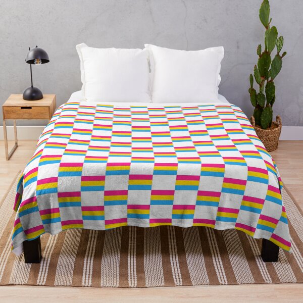 Item preview, Pansexual Pride Flag Checkers (White) designed and sold by BeJolley.