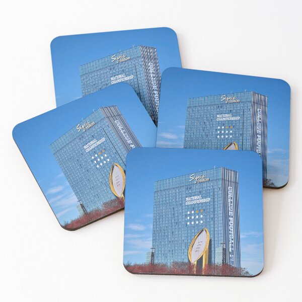 Item preview, Hilton Building With College National Championship Trophy designed and sold by lessplay.