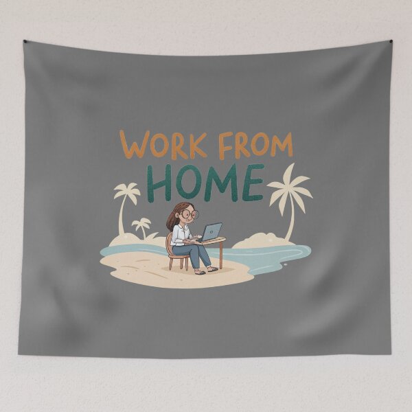 Item preview, Work From Home 2 designed and sold by Lucky Dog Merch.