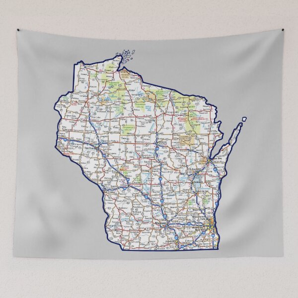 Item preview, Wisconsin Roadmap designed and sold by Havocgirl.