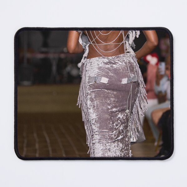 Item preview, Female Model On Runway Wearing Silver and Gray designed and sold by lessplay.