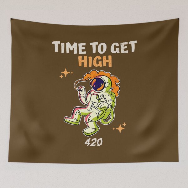 Item preview, Time to Get High, Smoking Astronaut designed and sold by Mariana Piana.