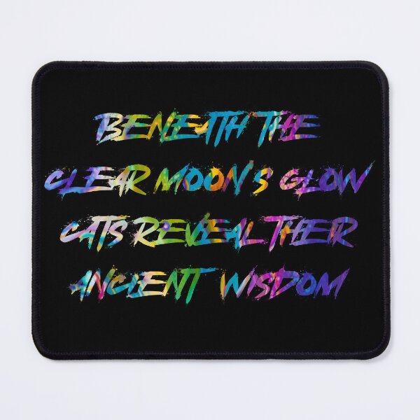 Item preview, Beneath the moon's glow, cats reveal their ancient wisdom designed and sold by Keirnyx.
