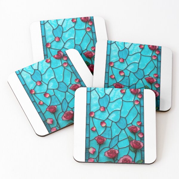 Item preview, Vintage Stained Glass effect Phone Case with Red Roses, Artistic Minimalist Retro Design for iPhone 16 & Android Devices, Gift for her, mom designed and sold by MANIFESTHYPE - Fashion and Accessories.