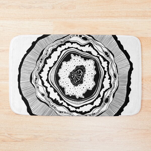 Item preview, Tree Rings | Bold Black and White Minimialist Nature Design designed and sold by lsimkins.