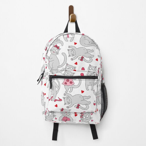 Item preview, Seamless Vector With Hearts Cats Love Illustration designed and sold by vintageretrostyleshop.