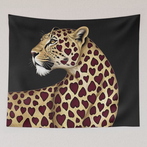 Item preview, Heart Leopard Print - Love and Wild Style Fusion designed and sold by UniversalFlair.