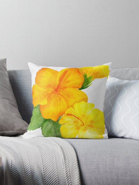 Artikel-Vorschau von Gelbes Hibiskus-Aquarell, designt und verkauft von PetalNPalette.