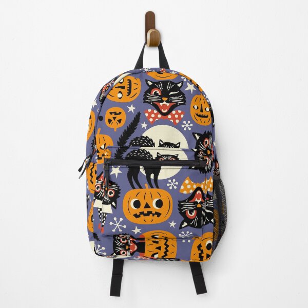 Item preview,  Vintage Spooky Cats Halloween Pumpkins Purple designed and sold by vintageretrostyleshop.