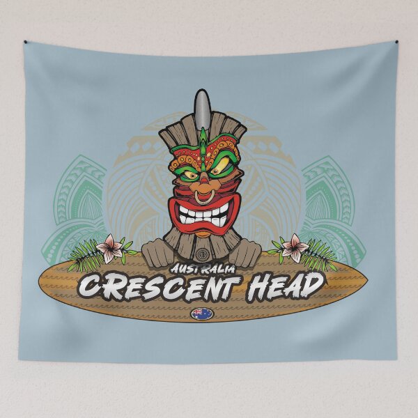 Item preview, Crescent Head Australia Tiki Surf vintage surfboard designed and sold by studioss76.