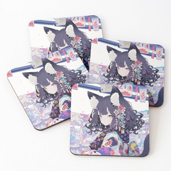 Item preview, Neko girl anime design  designed and sold by iWallGlow.