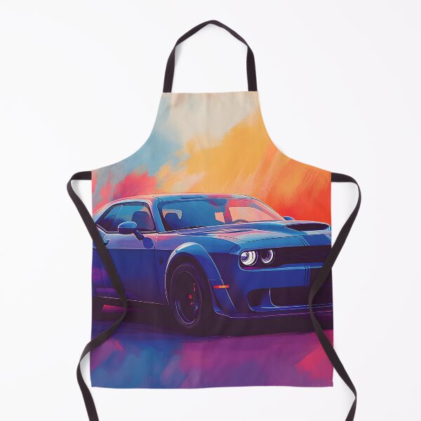 Item preview, Digital Pop Art Painting – Blue Dodge Challenger SRT II designed and sold by AutoPopStudio.