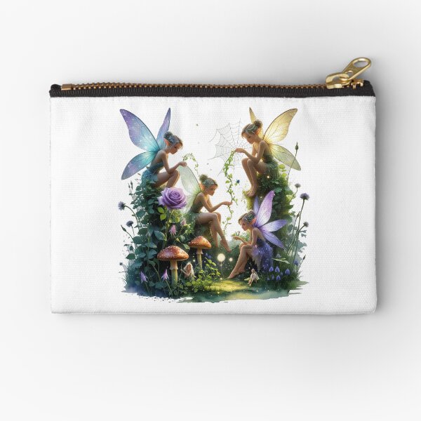 Item preview, Fairies in a garden designed and sold by UrbanUtopiaPress.