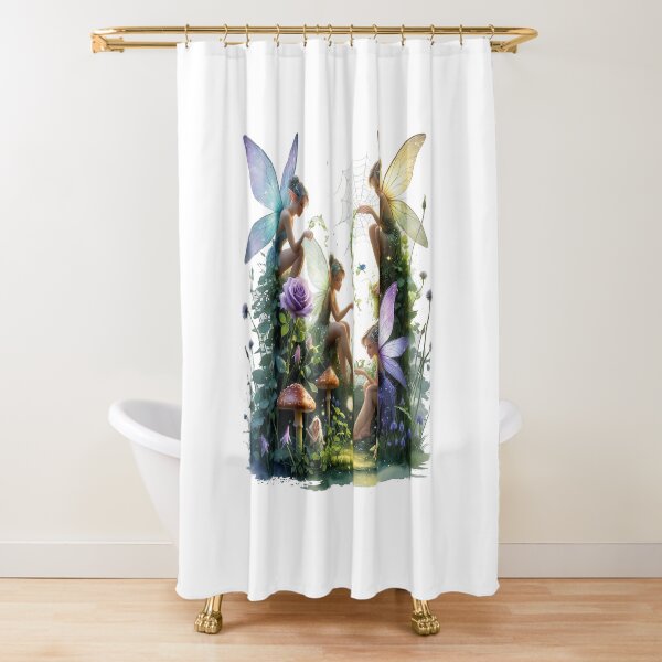 Item preview, Fairies in a garden designed and sold by UrbanUtopiaPress.