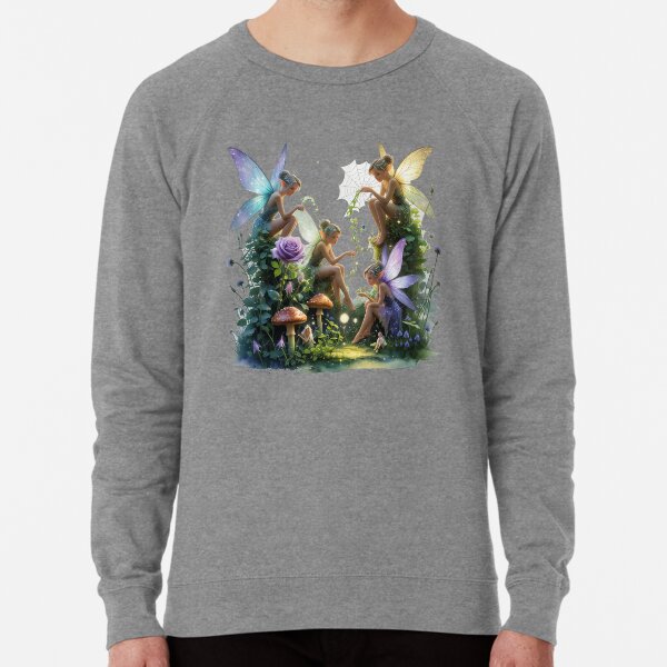 Item preview, Fairies in a garden designed and sold by UrbanUtopiaPress.