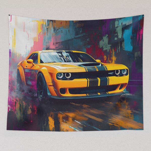 Item preview, Digital Pop Art Painting – Dodge Challenger SRT II designed and sold by AutoPopStudio.