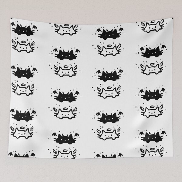 Item preview, "ANGEL CAT AND DEMON CAT" designed and sold by Design4alejandro.