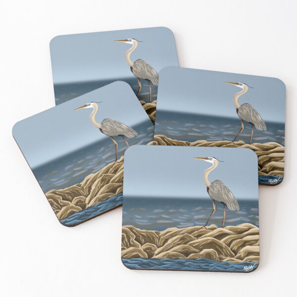 Item preview, Heron at Corpus Christi Bay designed and sold by APerezDesignsStudio.