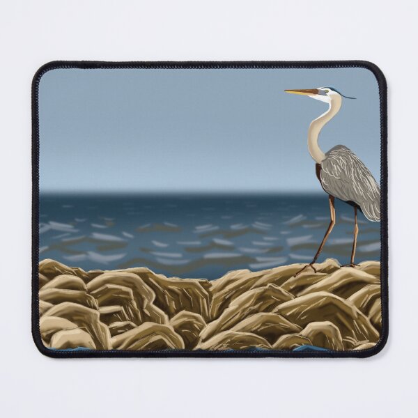Item preview, Heron at Corpus Christi Bay designed and sold by APerezDesignsStudio.