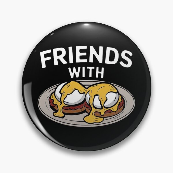 Item preview, Friends with Eggs Benedict - Funny Breakfast Illustration designed and sold by love3617.
