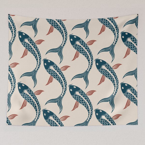 Item preview, Japanese Minimalism: The Grace of the Koi - Pattern designed and sold by EnjoyaGift.