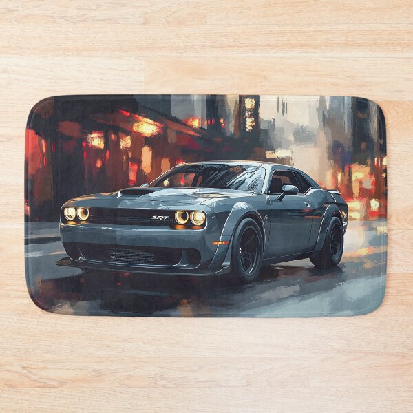 Item preview, Digital Pop Art Painting – Grey Dodge Challenger SRT IV designed and sold by AutoPopStudio.