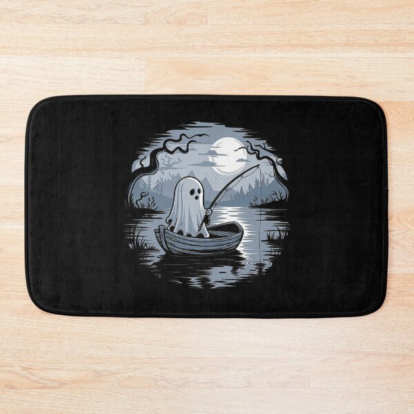 Item preview, Ghost Fishing Under the Moonlight - Spooky Night Art designed and sold by love3617.