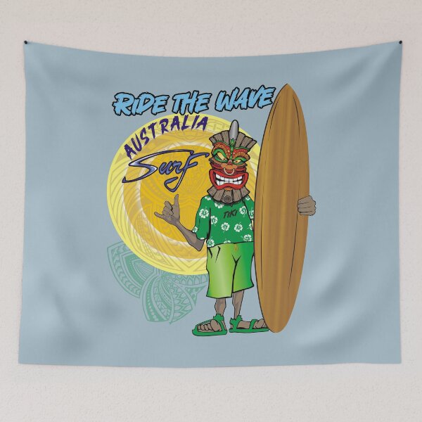 Item preview, Australia Tiki Surf vintage surfboard designed and sold by studioss76.