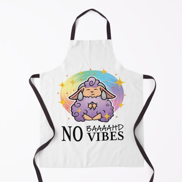 Item preview, ✨(Purple) No Baaaahd Vibes – Wear the Chill, Spread the Magic! (Black Text)✨ designed and sold by KitWitch.