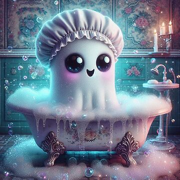 Artwork thumbnail, Cute Ghosty Friend by NaughtyNiceArt