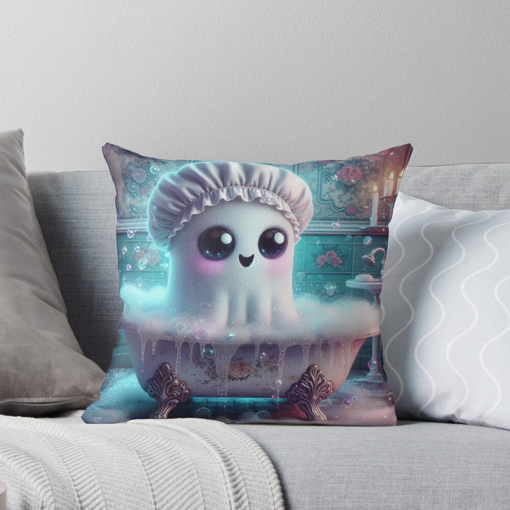 Item preview, Throw Pillow designed and sold by NaughtyNiceArt.