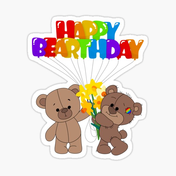 Vista previa del artículo con la obra «Feliz cumpleaños», diseñado y vendido por SophiaFudge.
