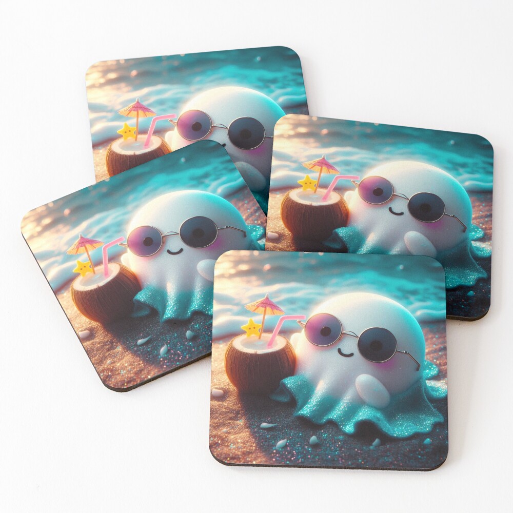Item preview, Coasters (Set of 4) designed and sold by NaughtyNiceArt.