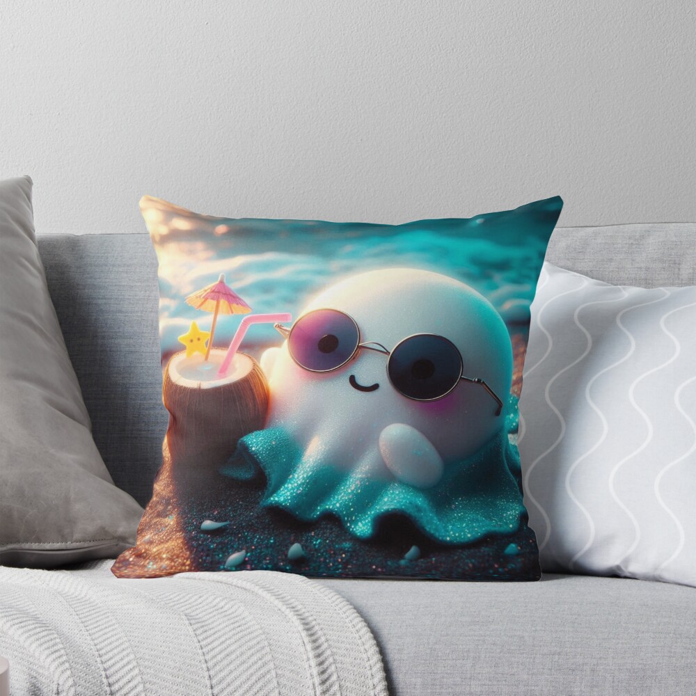 Item preview, Throw Pillow designed and sold by NaughtyNiceArt.