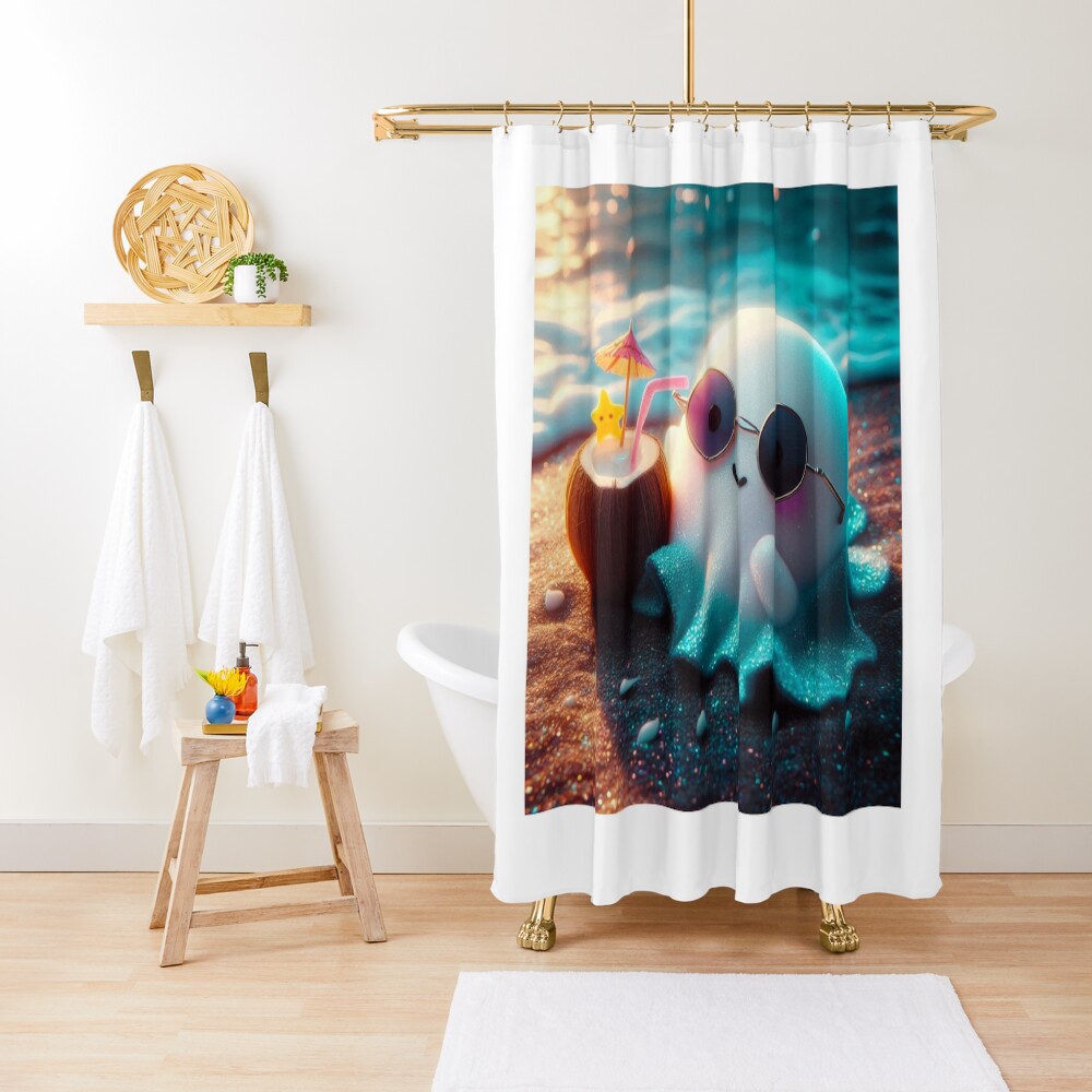 Item preview, Shower Curtain designed and sold by NaughtyNiceArt.