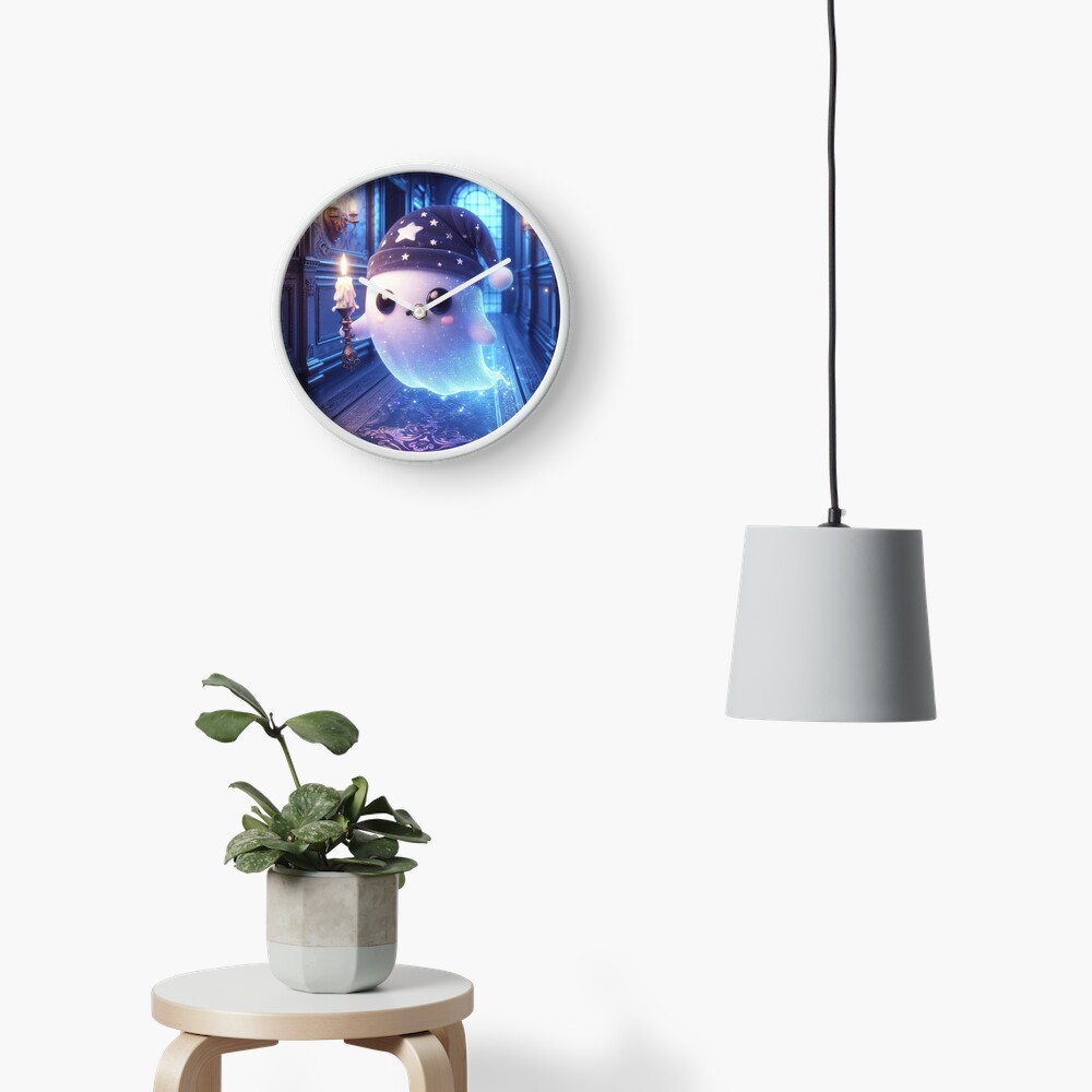 Item preview, Clock designed and sold by NaughtyNiceArt.