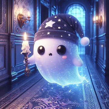 Artwork thumbnail, Cute Kawaii Ghosty by NaughtyNiceArt