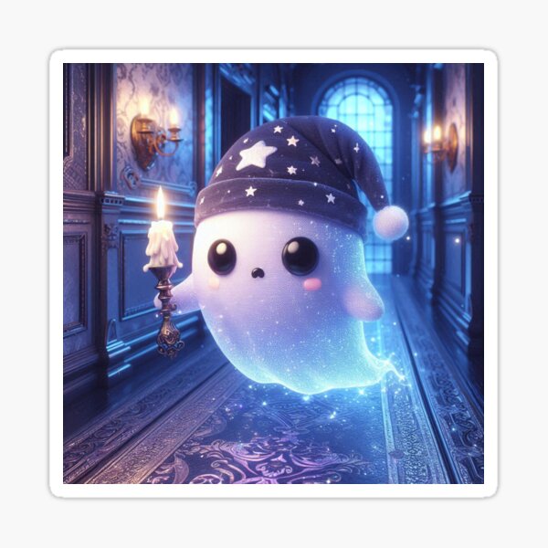 Cute Kawaii Ghosty Sticker