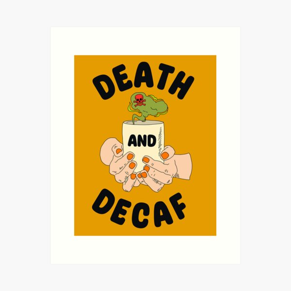 Aperçu de l'œuvre MORT ET DÉCAFÉINÉ (léger) créée et vendue par LiveSickDieIll.