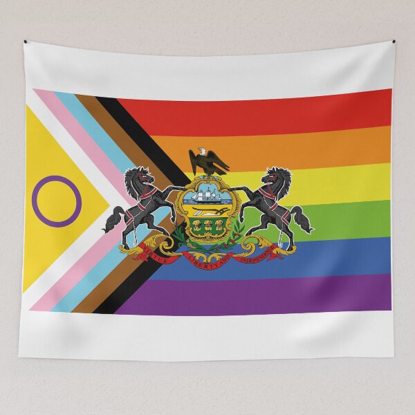 Item preview, Pennsylvania Progress Pride Intersex Flag designed and sold by WokeBespoke.